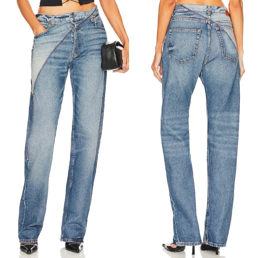 EB Denim NWT Gemini Jeans Women’s Size 23 Hendrix Cobain Contrast Zip Detail